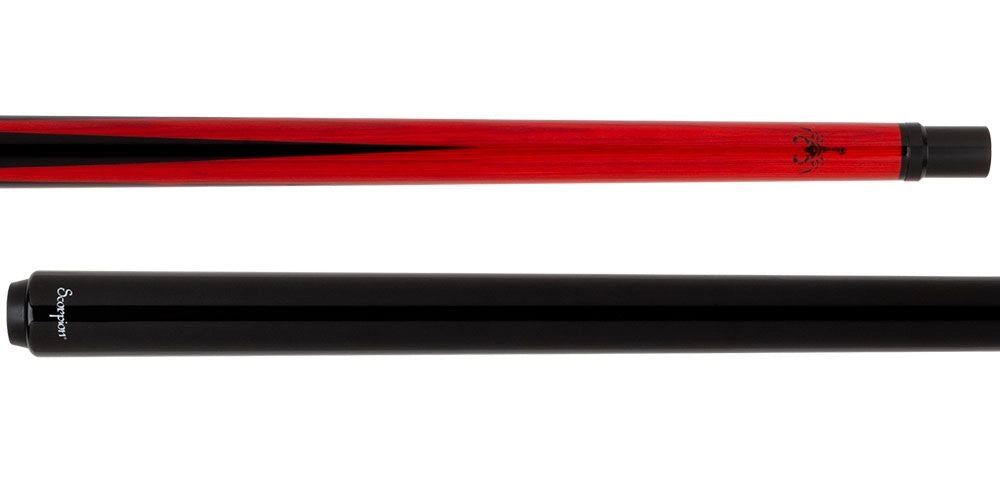 Scorpion Carbon Fiber Sneaky Pete Pool Cue - Red